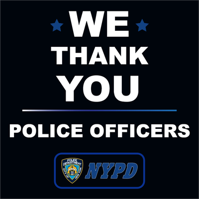 Custom Outdoor Yard Signs Multiple Sizes Police Officer