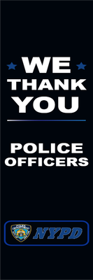 Custom Outdoor Yard Signs Multiple Sizes Police Officer