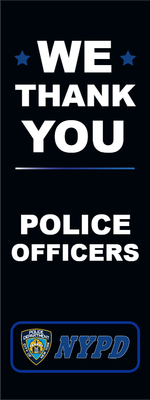 Custom Outdoor Yard Signs Multiple Sizes Police Officer