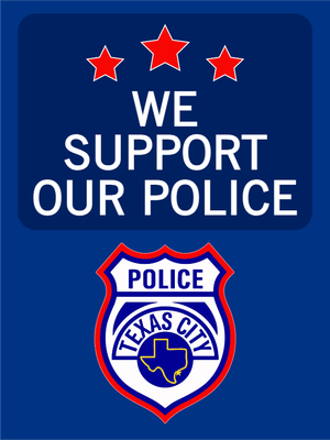 Custom Outdoor Yard Signs Multiple Sizes Police Support