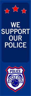 Custom Outdoor Yard Signs Multiple Sizes Police Support