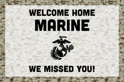 Custom Outdoor Yard Signs Multiple Sizes Welcome Marines
