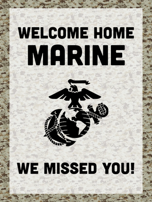 Custom Outdoor Yard Signs Multiple Sizes Welcome Marines