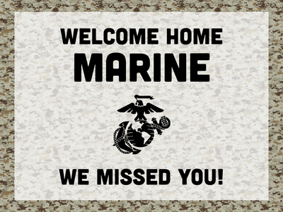Custom Outdoor Yard Signs Multiple Sizes Welcome Marines