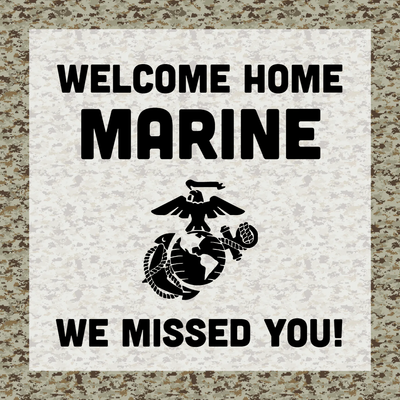 Custom Outdoor Yard Signs Multiple Sizes Welcome Marines