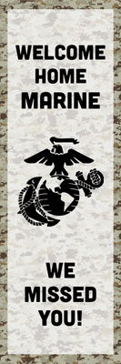 Custom Outdoor Yard Signs Multiple Sizes Welcome Marines