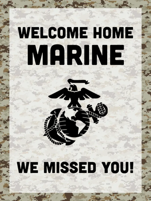 Custom Outdoor Yard Signs Multiple Sizes Welcome Marines