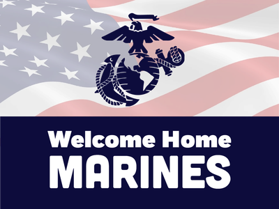 Custom Outdoor Yard Signs Multiple Sizes Welcome Home Marines