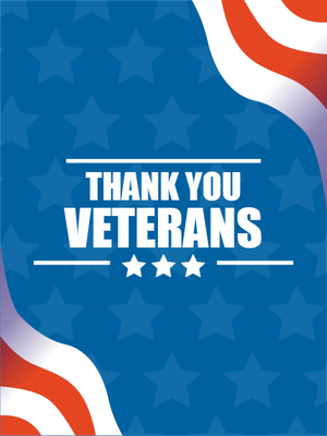 Custom Outdoor Yard Signs Multiple Sizes Thank You Veterans