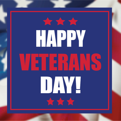 Custom Outdoor Yard Signs Multiple Sizes Happy Veterans Day Sign