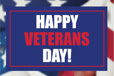 Custom Outdoor Yard Signs Multiple Sizes Happy Veterans Day Sign