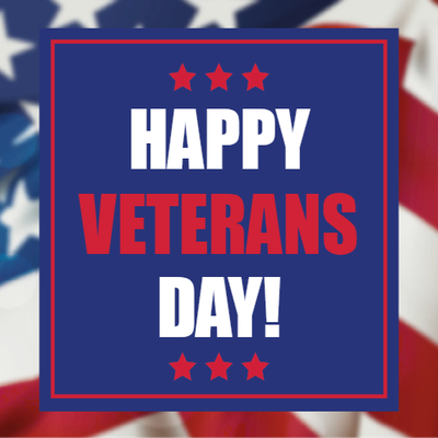 Custom Outdoor Yard Signs Multiple Sizes Happy Veterans Day Sign