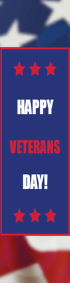 Custom Outdoor Yard Signs Multiple Sizes Happy Veterans Day Sign