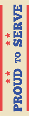 Custom Outdoor Yard Signs Multiple Sizes Proud to Serve
