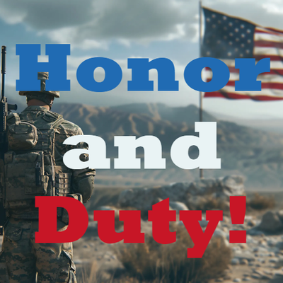 Custom Outdoor Yard Signs Multiple Sizes Honor and Duty