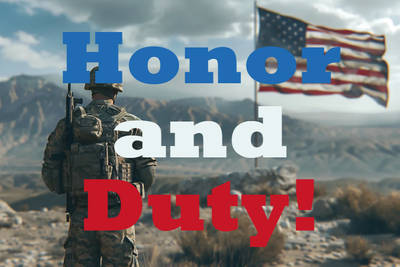 Custom Outdoor Yard Signs Multiple Sizes Honor and Duty