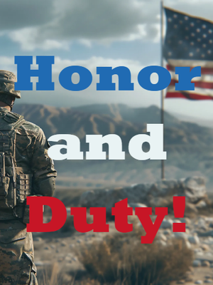 Custom Outdoor Yard Signs Multiple Sizes Honor and Duty
