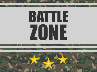 Custom Outdoor Yard Signs Multiple Sizes Battle Zone