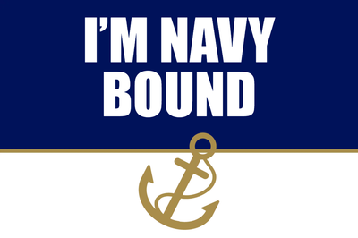 Custom Outdoor Yard Signs Multiple Sizes Navy Bound
