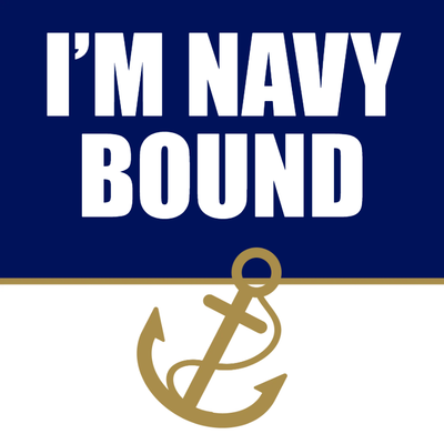 Custom Outdoor Yard Signs Multiple Sizes Navy Bound