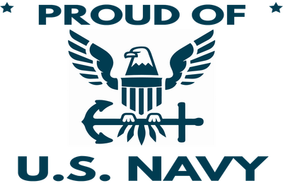 Custom Outdoor Yard Signs Multiple Sizes Proud of Navy