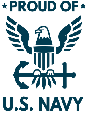 Custom Outdoor Yard Signs Multiple Sizes Proud of Navy