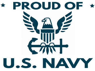 Custom Outdoor Yard Signs Multiple Sizes Proud of Navy