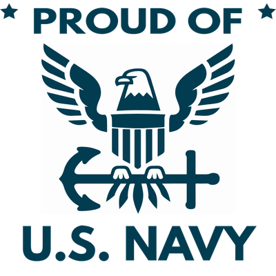 Custom Outdoor Yard Signs Multiple Sizes Proud of Navy