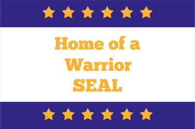 Custom Outdoor Yard Signs Multiple Sizes Home Warrior Seal