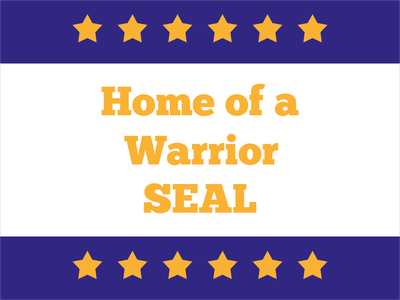 Custom Outdoor Yard Signs Multiple Sizes Home Warrior Seal
