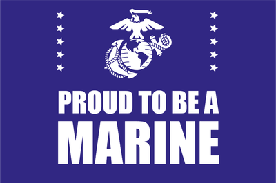 Custom Outdoor Yard Signs Multiple Sizes Proud Marine Sign