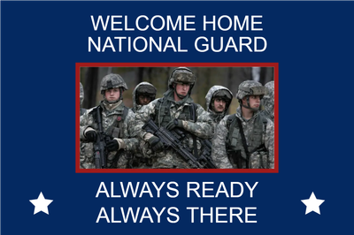 Custom Outdoor Yard Signs Multiple Sizes Welcome National Guard