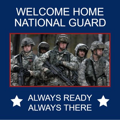 Custom Outdoor Yard Signs Multiple Sizes Welcome National Guard