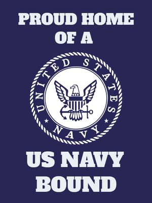 Custom Outdoor Yard Signs Multiple Sizes US Navy Proud