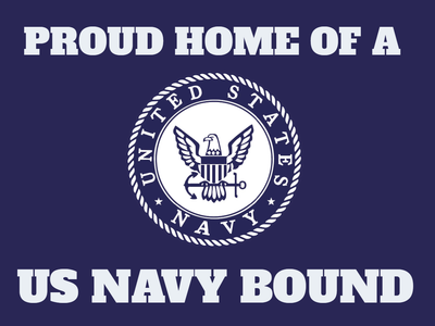 Custom Outdoor Yard Signs Multiple Sizes US Navy Proud