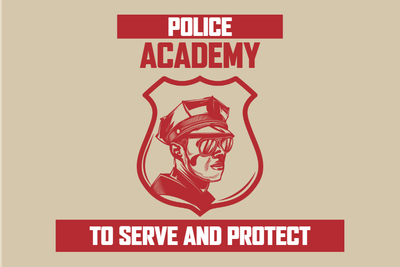 Custom Outdoor Yard Signs Multiple Sizes Police Academy