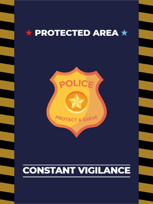 Custom Outdoor Yard Signs Multiple Sizes Protect and Serve