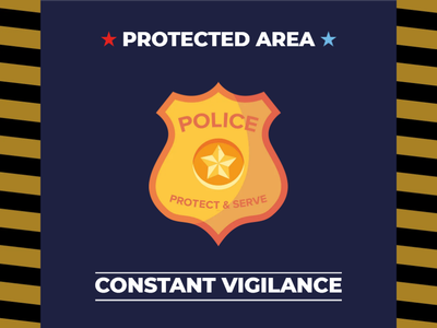 Custom Outdoor Yard Signs Multiple Sizes Protect and Serve