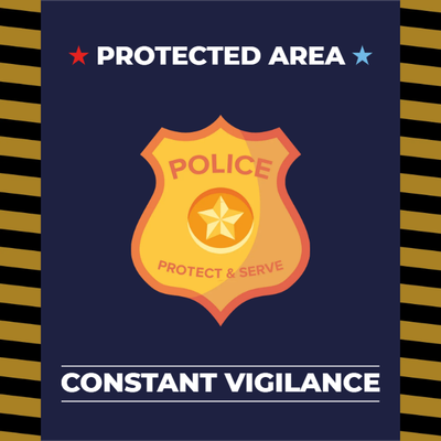 Custom Outdoor Yard Signs Multiple Sizes Protect and Serve