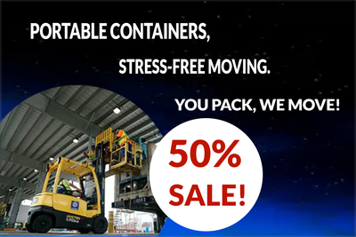 Custom Outdoor Yard Signs Multiple Sizes Portable Containers, Stress-free Moving. 50% SALE!