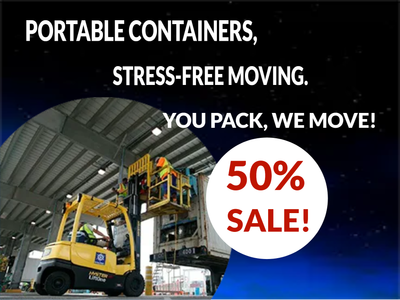 Custom Outdoor Yard Signs Multiple Sizes Portable Containers, Stress-free Moving. 50% SALE!