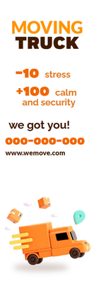 Custom Outdoor Yard Signs Multiple Sizes Moving Truck