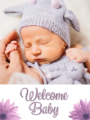 Custom Outdoor Yard Signs Multiple Sizes Welcome Baby