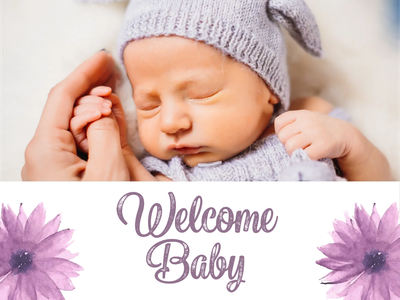 Custom Outdoor Yard Signs Multiple Sizes Welcome Baby