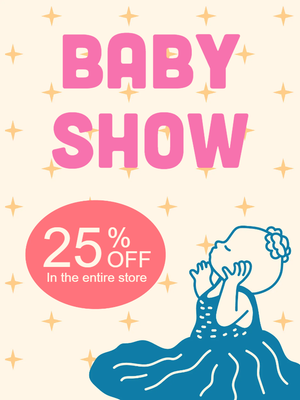 Custom Outdoor Yard Signs Multiple Sizes Baby Show