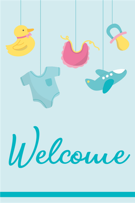 Custom Outdoor Yard Signs Multiple Sizes Welcome Baby