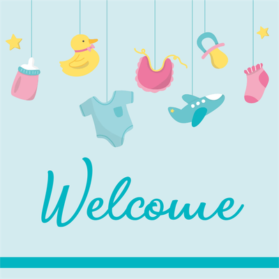 Custom Outdoor Yard Signs Multiple Sizes Welcome Baby
