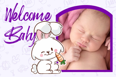 Custom Outdoor Yard Signs Multiple Sizes Welcome Baby