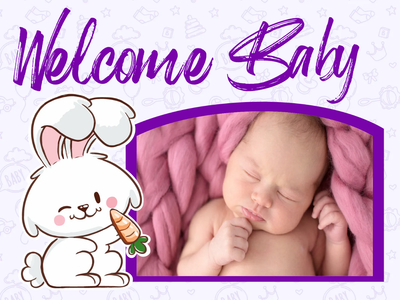 Custom Outdoor Yard Signs Multiple Sizes Welcome Baby