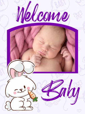 Custom Outdoor Yard Signs Multiple Sizes Welcome Baby